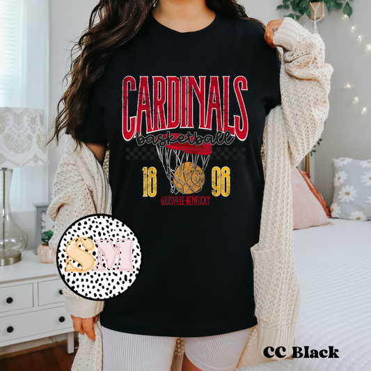 Cardinals Basketball Vintage Distressed