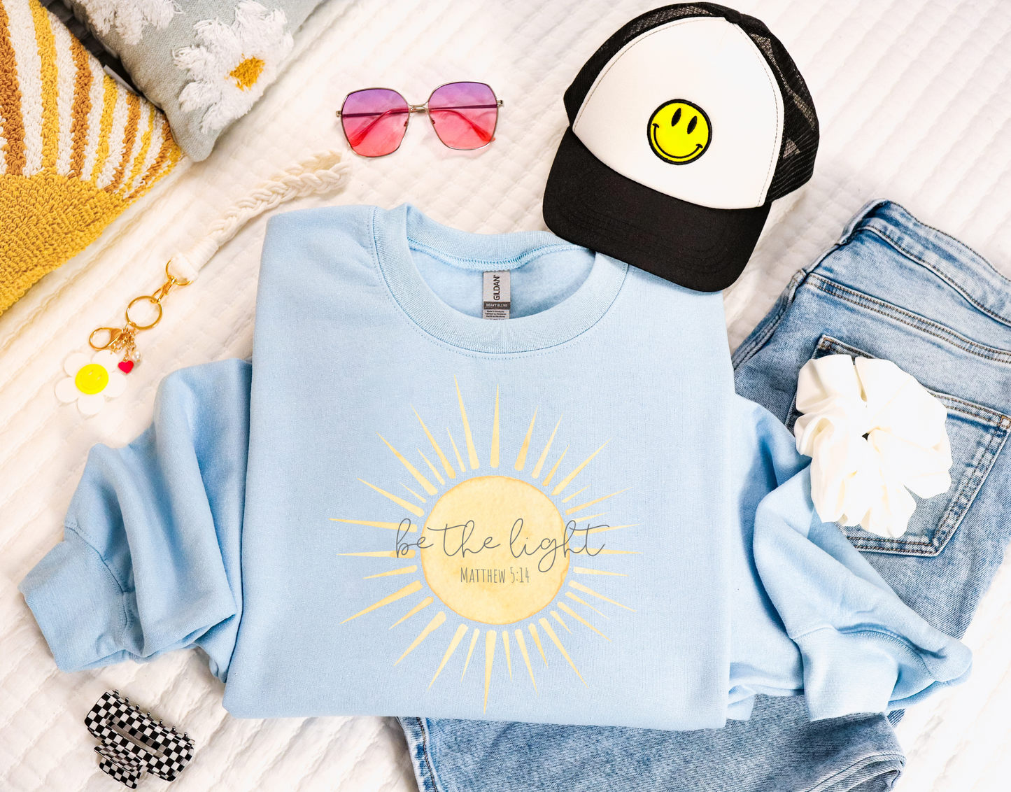 Be The Light GSS Tee Sale (Select Heliconia or Light Blue GSS Tee)