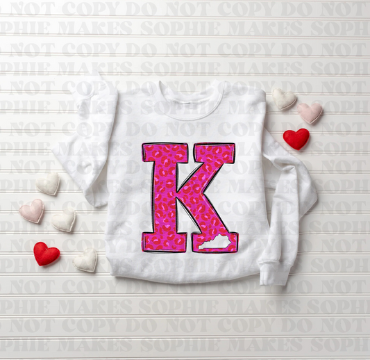 Big K Pink Leopard Valentines