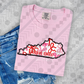 Owensboro Kentucky Pink and Red Coquette State Outline