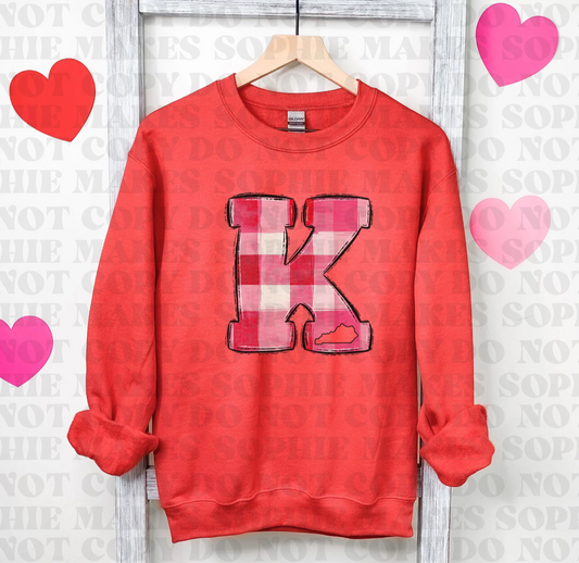 Big K Red Gingham Valentines