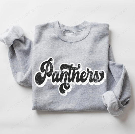 Vintage Panthers Black and White
