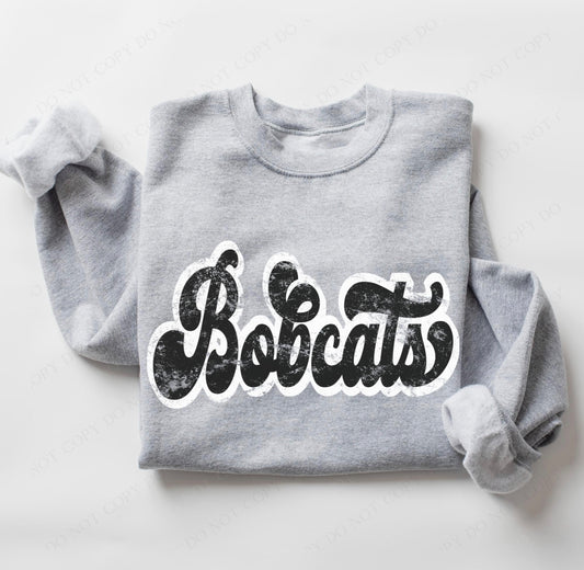 Vintage Bobcats White and Black