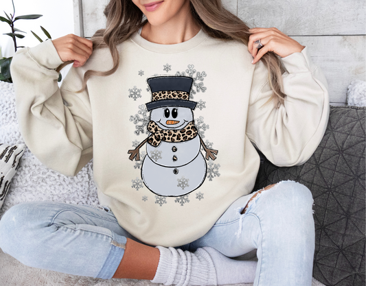 Cheetah Snowman Sweatshirt