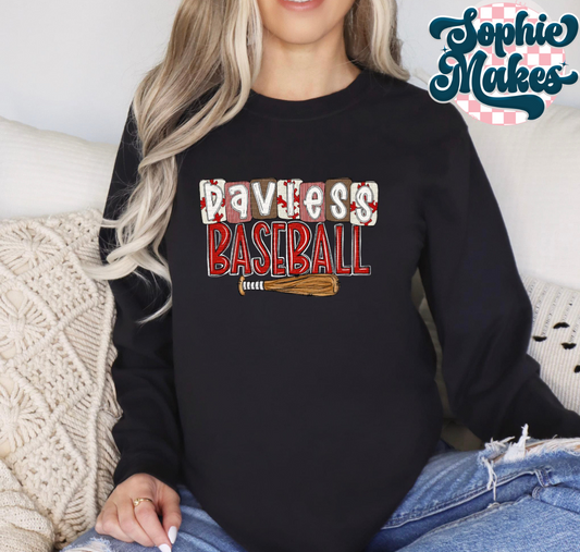 Daviess Baseball Sweatshirt or Tee